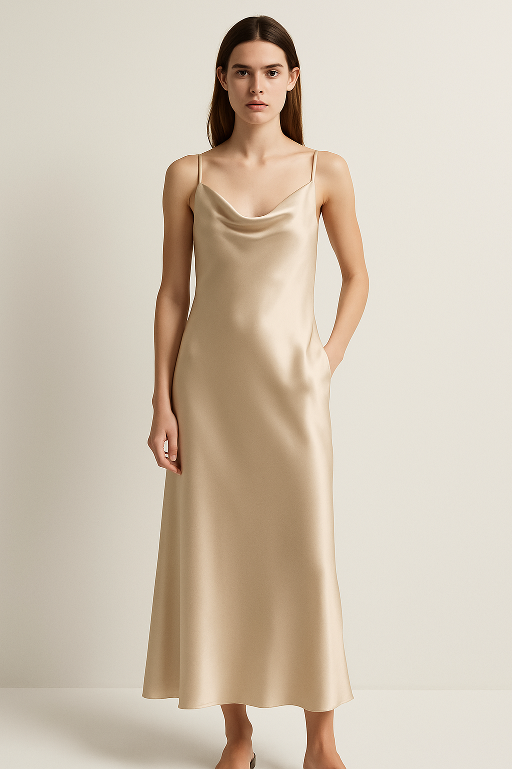 Amelia | Satin Slip Dress