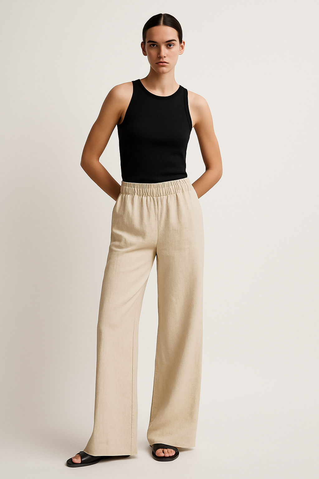 Valerie | Linen Wide-Leg Pants